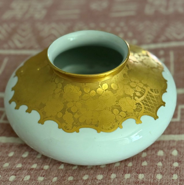 Ruth Strange Hand-Painted Porcelain Vase